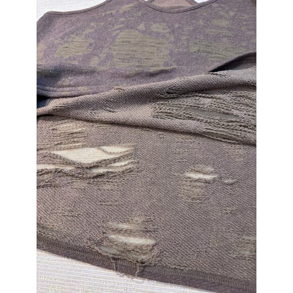 Ladies Large ALO Yoga Pure Distressed Tank Top in Browns - Picture 2 of 11